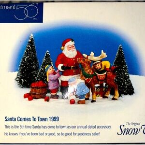 Dept. 56 Santa Comes to Town 1999